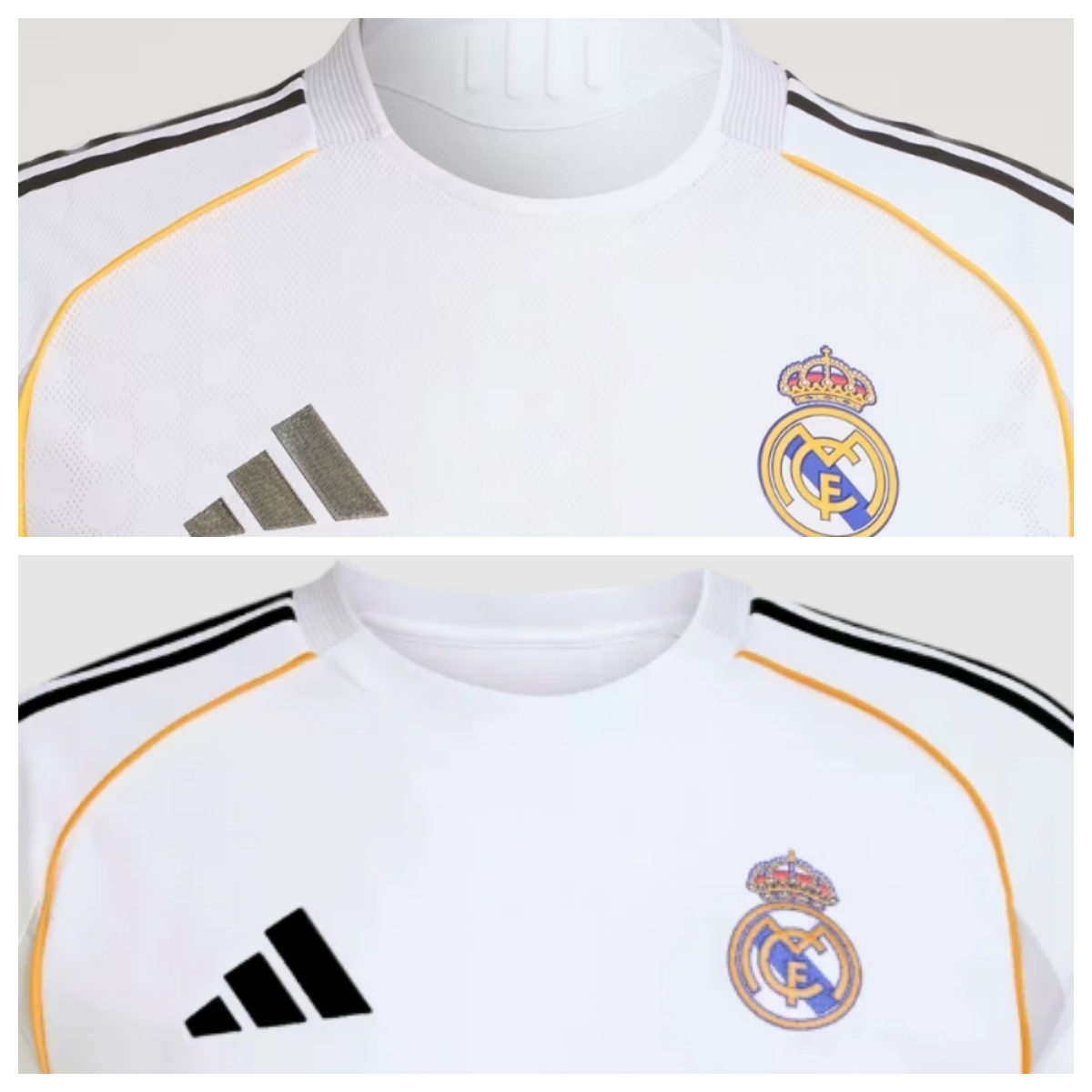 Real Madrid thuisshirt authentiek versus replica 202526