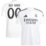 Real Madrid shirt met eigen naam en nummer bedrukking, wit thuisshirt met gepersonaliseerde print